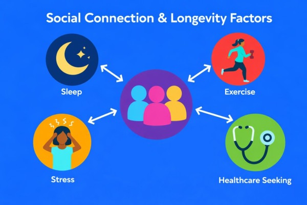 Social connection and longevity factors